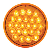 76505 Pearl Series Continuous 4" LED Strobe Light, Amber 4" ROUND Chocolate
