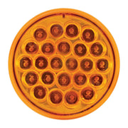 76505 Pearl Series Continuous 4" LED Strobe Light, Amber 4" ROUND Chocolate