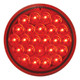 76507 Pearl Series Continuous 4" LED Strobe Light, Red 4" ROUND Firebrick