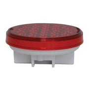 76461 #1 4" PEARL AMBER/CLEAR 24LED STROBE SEALED LIGHT, 9~36V 4" ROUND Sienna