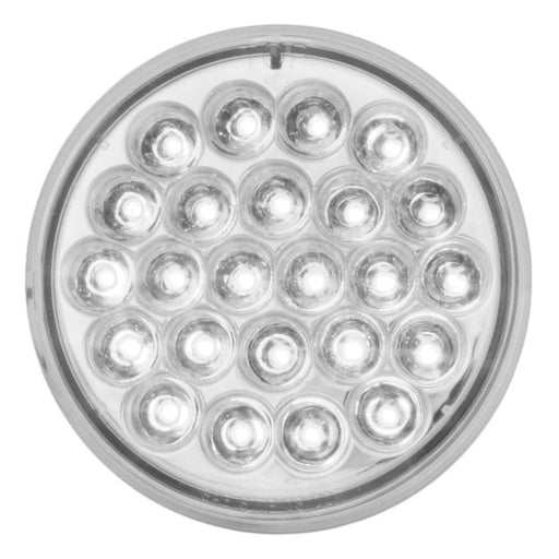 76509 Pearl Series Continuous 4" LED Strobe Light, White/Clear Light Gray