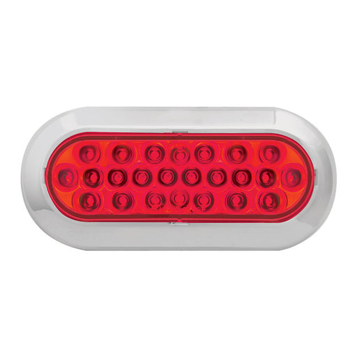 76512 Pearl Series Continuous Oval LED Strobe Light, Red Firebrick