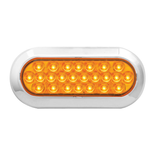 76515 Pearl Series Continuous Oval LED Strobe Light, Amber Goldenrod