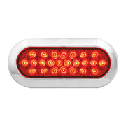 76517 Pearl Series Continuous Oval LED Strobe Light, Red Light Gray