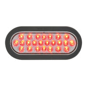 76523 Pearl Series Continuous Oval LED Strobe Light, Red/Clear Dark Slate Gray