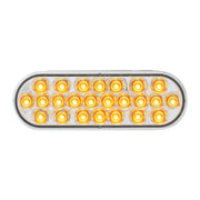 76526 Pearl Series Continuous Oval LED Strobe Light, Amber/Clear Light Gray