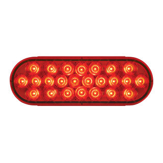 76527 Pearl Series Continuous Oval LED Strobe Light, Red Firebrick