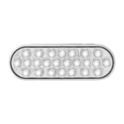 76529 Pearl Series Continuous Oval LED Strobe Light, White/Clear Light Gray