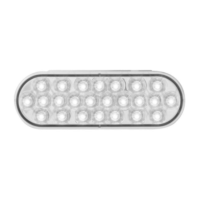 76529 Pearl Series Continuous Oval LED Strobe Light, White/Clear Light Gray