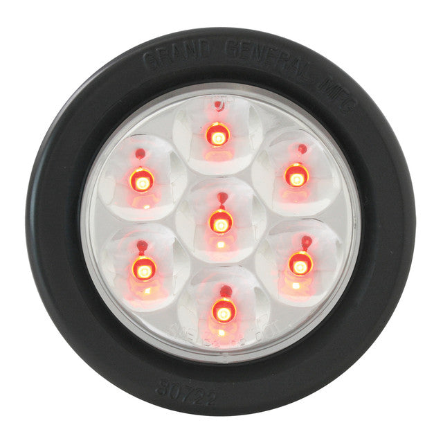 76553 Pearl Series 2" LED Light, Red/Clear Dark Slate Gray