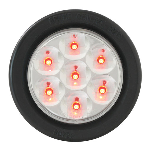 76553 Pearl Series 2" LED Light, Red/Clear Dark Slate Gray