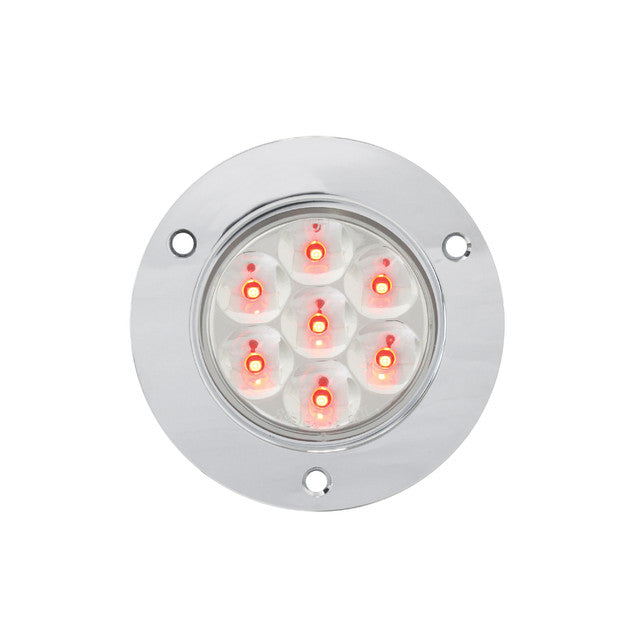 76563 Pearl Series 2" LED Light, Red/Clear Light Gray