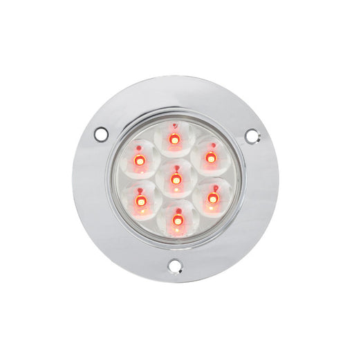 76563 Pearl Series 2" LED Light, Red/Clear Light Gray