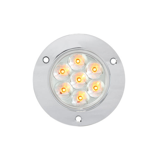 76571 Pearl Series 2" LED Light, Amber/Clear Light Gray