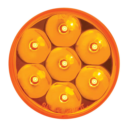 Dark Orange 2-1/2″ Pearl LED Marker Light (Choose a Color) 2.5" led light amber/amber