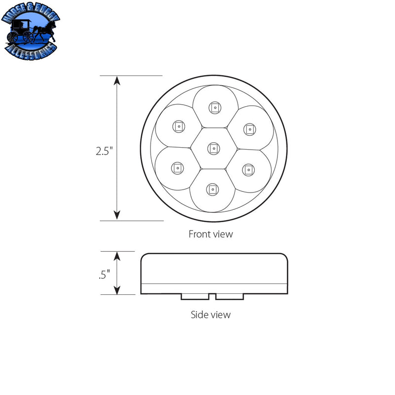 2-1/2" Pearl LED Marker Light (Choose a Color)