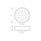76586 Pearl Series 2-1/2" Low Profile Dual function LED Lights, Amber/Clear White Smoke
