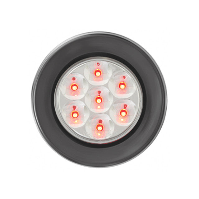 76593 Pearl Series 2-1/2" LED Light, Red/Clear Light Gray