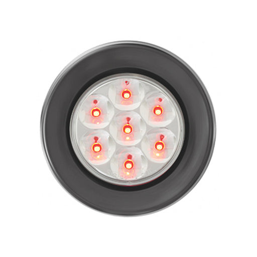 76593 Pearl Series 2-1/2" LED Light, Red/Clear Light Gray