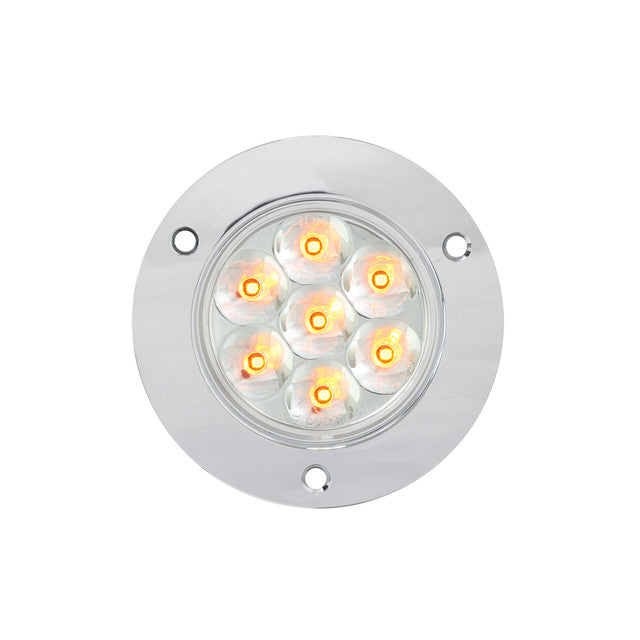 76611 Pearl Series 2-1/2" LED Light, Amber/Clear Light Gray