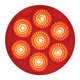 76622BP Spyder Series 2" LED Light, Red Seashell