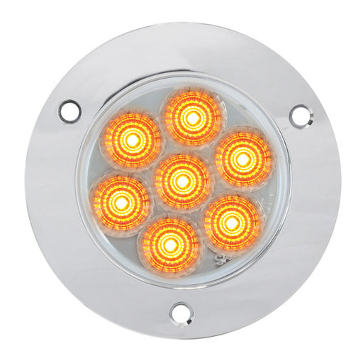 76641 Spyder Series 2" LED Light, Amber/Clear Light Gray