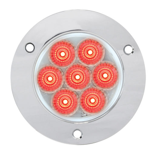 76643 Spyder Series 2" LED Light, Red/Clear Light Gray