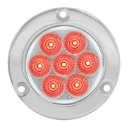 76653 Spyder Series 2" LED Light, Red/Clear Light Gray