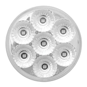 76661BP 2.5" LOW PROFILE SPYDER AMBER 7 LED MARKER LIGHT, CLEAR LENS 2.5" led light Light Gray