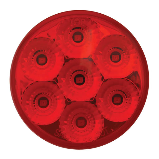 Firebrick 76662BP 2.5" LOW PROFILE SPYDER RED 7 LED MARKER LIGHT, RED LENS 2.5" led light