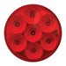 Firebrick 76662BP 2.5" LOW PROFILE SPYDER RED 7 LED MARKER LIGHT, RED LENS 2.5" led light