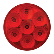 76667 2.5" LOW PROFILE SPYDER RED/ RED 7 LED DUAL/3WIRES LIGHT 2.5" led light Firebrick