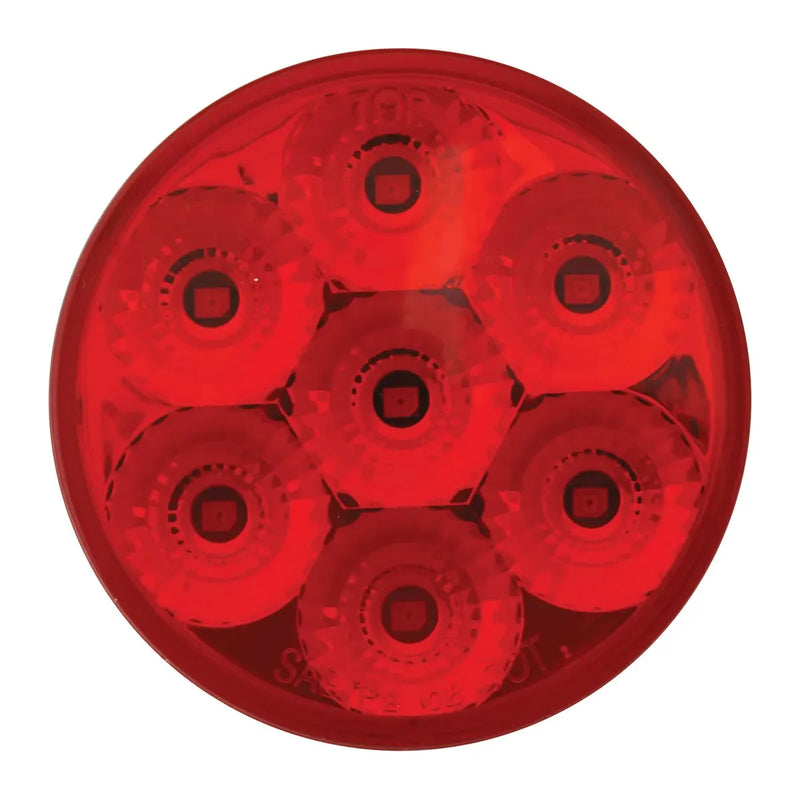 76667 2.5" LOW PROFILE SPYDER RED/ RED 7 LED DUAL/3WIRES LIGHT 2.5" led light Firebrick