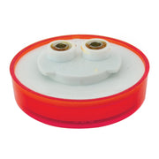 76662BP 2.5" LOW PROFILE SPYDER RED 7 LED MARKER LIGHT, RED LENS 2.5" led light Firebrick