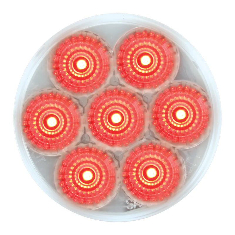 76623BP Spyder Series 2" LED Light, Red/Clear Light Coral