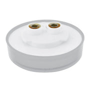 76660BP 2.5" LOW PROFILE SPYDER AMBER 7 LED MARKER LIGHT, AMBER LENS 2.5" led light Light Gray