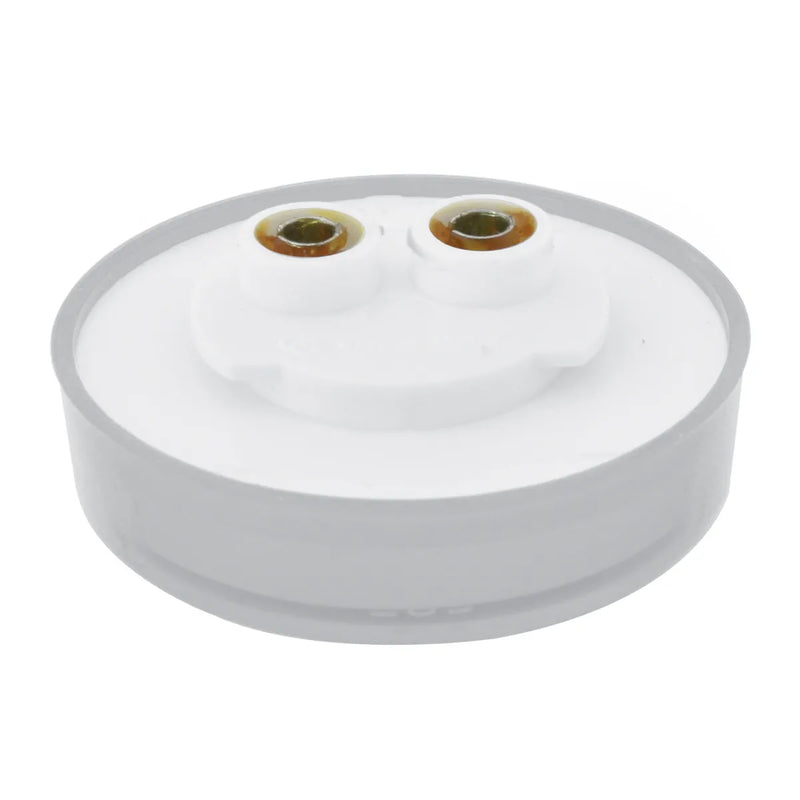 76660BP 2.5" LOW PROFILE SPYDER AMBER 7 LED MARKER LIGHT, AMBER LENS 2.5" led light Light Gray