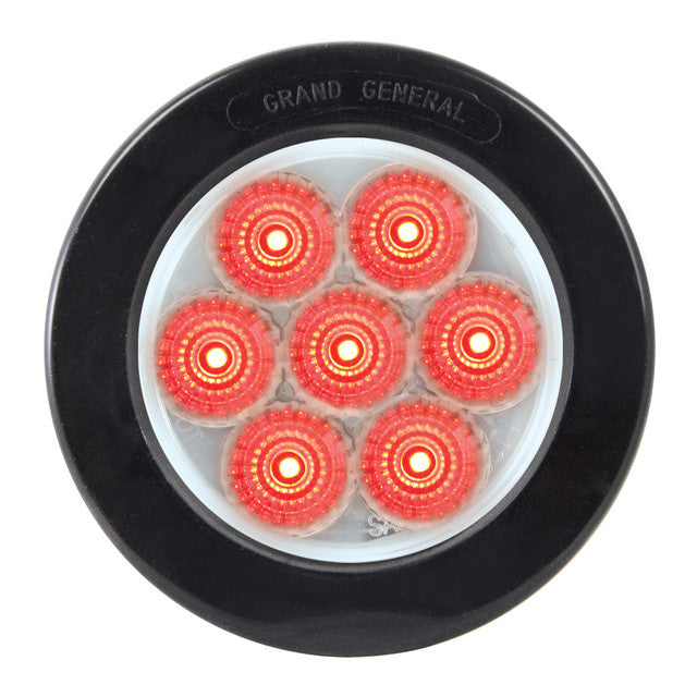76673 Spyder Series 2-1/2" LED Light, Red/Clear Salmon