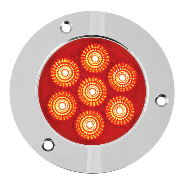 76682 Spyder Series 2-1/2" LED Light, Red Firebrick