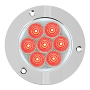 76683 Spyder Series 2-1/2" LED Light, Red/Clear Light Gray