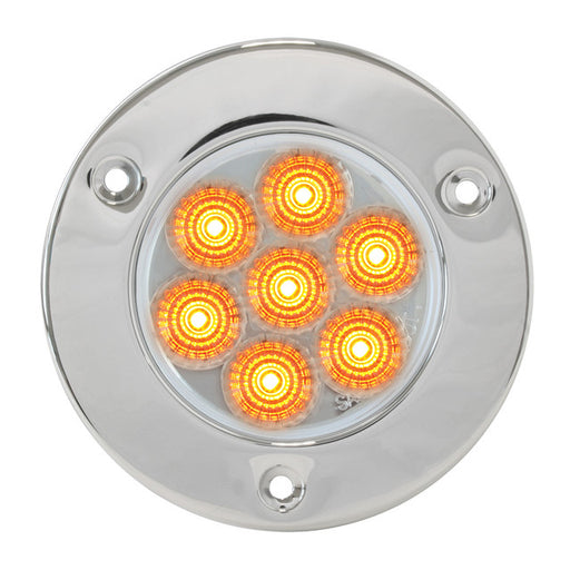 76691 Spyder Series 2-1/2" LED Light, Amber/Clear Gray
