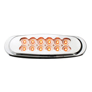 76701 Spyder Series Ultra Thin LED Light, Amber/Clear Antique White
