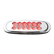 76703 Spyder Series Ultra Thin LED Light, Red/Clear Light Gray