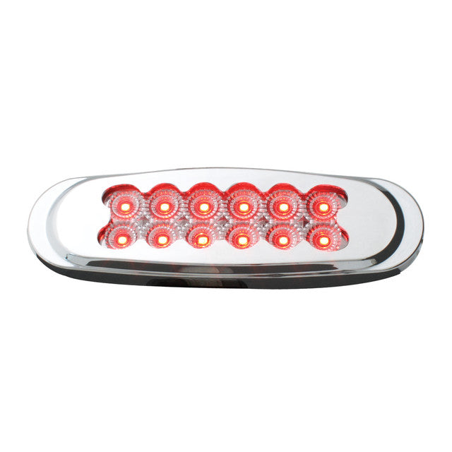 76703 Spyder Series Ultra Thin LED Light, Red/Clear Light Gray