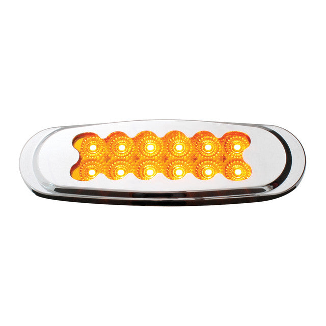 76705 Spyder Series Ultra Thin LED Light, Amber Black