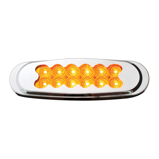 76705 Spyder Series Ultra Thin LED Light, Amber Black