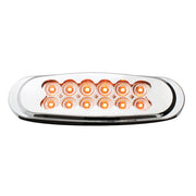 76706 Spyder Series Ultra Thin LED Light. Amber/Clear Antique White