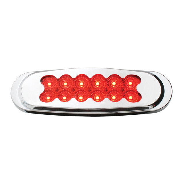 76707 Spyder Series Ultra Thin LED Light, Red Firebrick