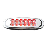 76708 Spyder Series Ultra Thin LED Light, Red/Clear Light Gray