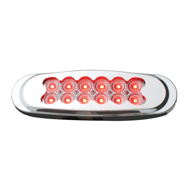 76708 Spyder Series Ultra Thin LED Light, Red/Clear Light Gray